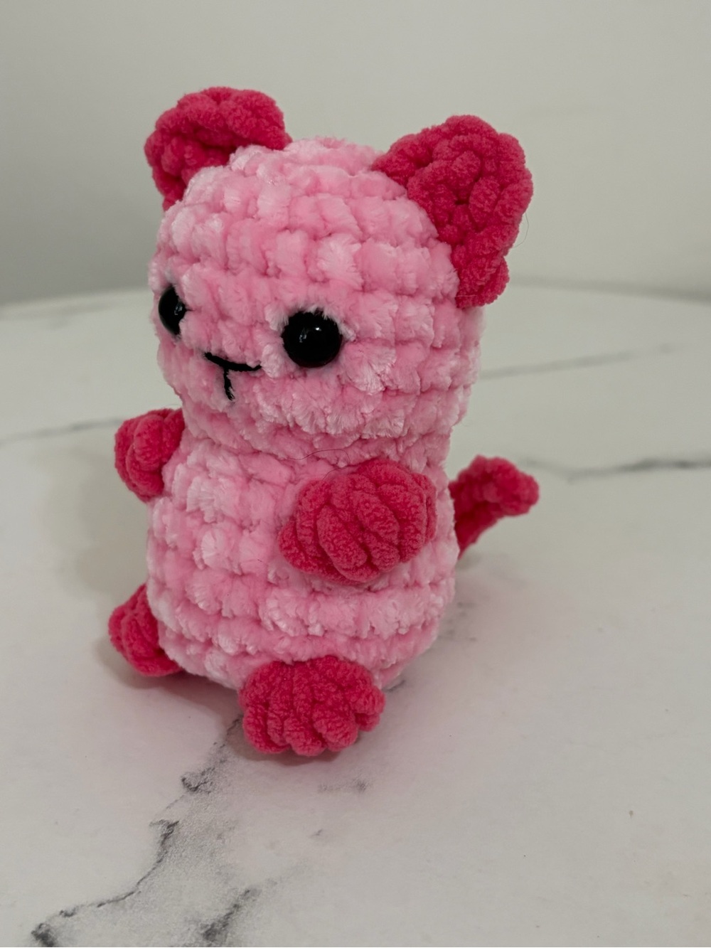 Pink Crochet Cat 🐱 - Picture 2 of 5